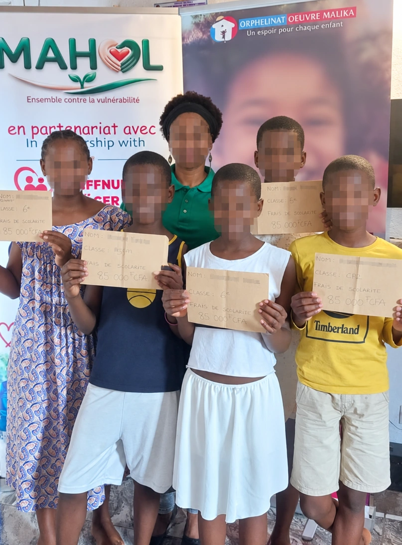 Einblick in das Patenschaftsprogramm in Douala; Gesichter geschützt